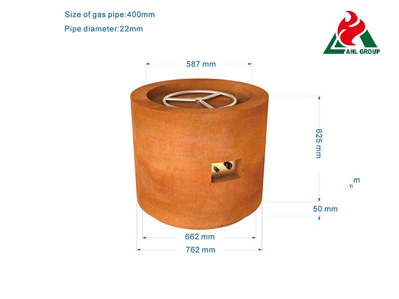 Gas fire pit water bowl For Municipal Projects